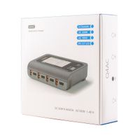 cargador inteligente toolkitrc q4ac para modelos rc adaptadores xt60 4x50w 5a ac 100w 4 puertos dc cargador de bateria de litio con funcion de balanceo