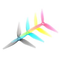 6 pares hqprop 5135v2 r35v2 5135 51x35 helices de 3 palas de 51 pulgadas y policarbonato y eje de 5 mm para drone rc
