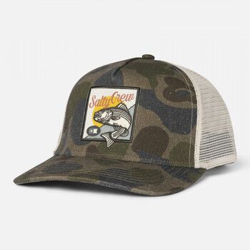Salty Crew Gorra Striper trucker para hombre