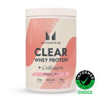 clear whey protein y colageno - 500g - 20raciones - te de melocoton
