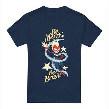 Marvel Camiseta Be Merry Be Bright para hombre
