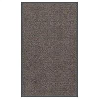 felpudo  alfombra de entrada copetudo 90x150 cm marron oscuro