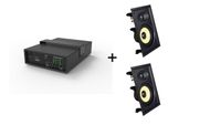 vivolink audiopack subwoofer  2 x premium in-wall speakers limited bundle pack offer negro alambrico 110 w