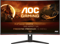 reacondicionado seminuevo muy bueno monitor gaming - aoc c32g2ze 315  full-hd 1 ms 240 hz displayport hdmi 178  negro
