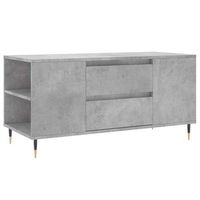 mesa de centro madera ingenieria gris hormigon 102x445x50 cm