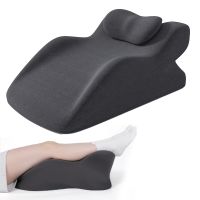 almohada de espuma triangular elevada para dormir de lado para reflujo acido y despues de cirugia para reposar las piernas
