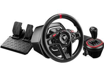 Volante - Thrustmaster T128 Shifter pack, de Carreras y TH8S Add-On, Compatible con Xbox PC, Negro