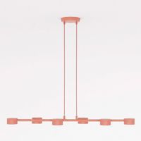 lampara colgante solvi coral 6 luces