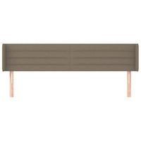 cabecero cama mueble de dormitorio de tela 183 x 16 x 7888 cm gris topo m020007760