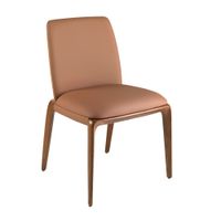 silla polipiel marron