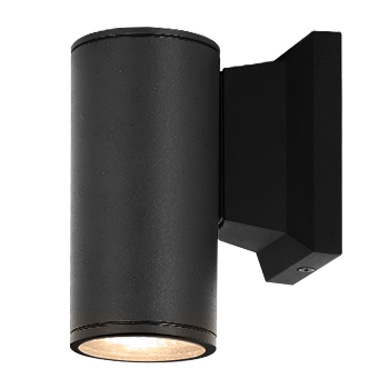 Aigostar Aplique Pared Exterior, GU10 Antracita Aluminio Lámpara Exterior Pared, IP65 Impermeable Luz Exterior Iluminación para Balcón Garaje Terrazas Patio Jardín, color negro
