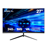 nilox monitor 27 curvo 240hz va hdmi y dp 27 lcd va full hd hdmi