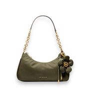 michael kors para mujer 32t6ay5c2c bolso nolita mediano de nailon con cadena verde osfa casual nylon reciclado