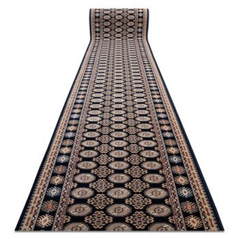 Corredor De Lana Nain Roseta 6177 51011 Azul Oscuro / Beige 80cm 80x850 Cm