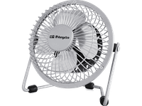 ventilador de sobremesa - orbegozo pw 1025 8 w carga usb aspas 10 cm gris