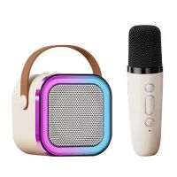 altavoz k12 mini bluetooth altavoz de karaoke con microfono bajo profundo dsp de 4 nucleos cancelacion de ruido iluminac