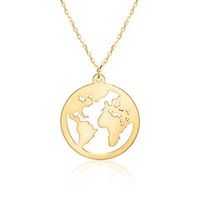 cadena globo oro 9 quilates