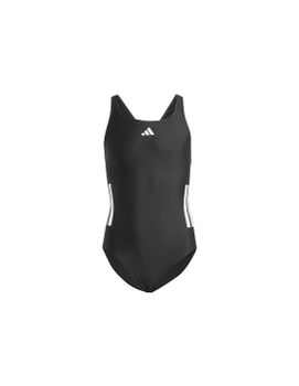 Bañador de Natación adidas 3Bandas Bld Swimsuit Niña Negro/Blanco