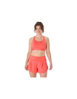 sujetador deportivo de running asics road compression mujer coral