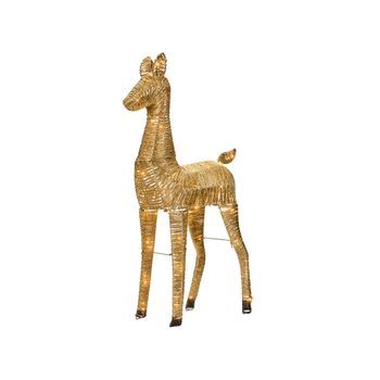 Decoración Navideña Led 92 Bombillas Reno Iluminado Decoración Navideña Dorada Akureyri