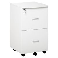 cajonera de oficina 43x45x72 cm blanco