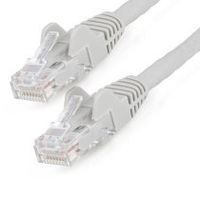 startechcom cable ethernet cat6 de 1m - lszh - cable de red de 10 gigabits de 250mhz y poe de 100w utp sin enganches snagless con alivio de tensian - gris - cat 6 - etl