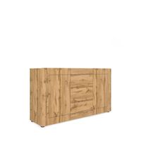aparador 2 puertas3 cajones 150x40x835 cm efecto madeira roble