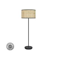 pie de salon 1xe27 negro canizo oscuro 163x40x40cm moda