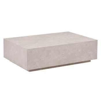 Mesa De Centro De Mármol Amiri Xxl - 120 X 80 Cm Beige