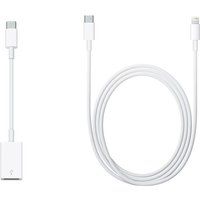 apple lightning to usb type-c cable  adapter bundle
