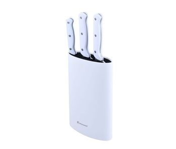 Set de cuchillos bergner naturally bg blanco 4 piezas