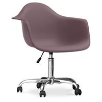 silla de oficina con reposabrazos - silla de escritorio con ruedas  - weston topo