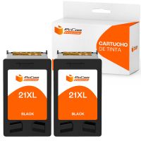 pccom essential hp 21xl cartucho tinta compatible negro pack 2