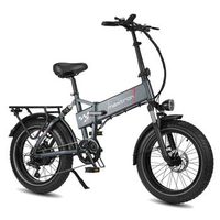 bicicleta electrica plegable maxtron polaris bateria de 48v 13ah fat bike de 250w gris