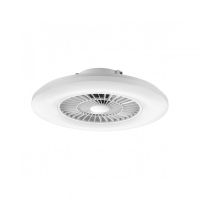 muvit io lampara superficie techo wifi blanco cct con ventilador y compatible con asistentes de voz 600x170mm