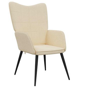 Sillón De Relax De Tela Crema Cfw673710
