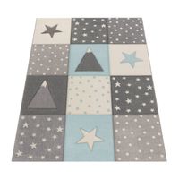 alfombra infantil kosmos azul 140x200 cm