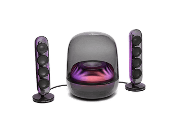 Altavoz bluetooth - Harman Kardon SoundSticks 5, 190W RMS, Bluetooth, Conectividad HDMI ARC, Negro