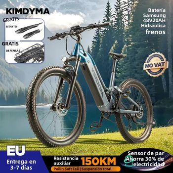 KIMDYMA K02 bicicleta eléctrica para adultos 48V20AH 250W/1000W Motor 27,5*2,8 pulgadas Sensor de torsión de neumáticos gordo EBike bicicletas eléctricas todoterreno