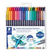 staedtler 3001 rotuladores de pincel con doble punta 36 unidades