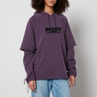 rotate sunday logo cotton-jersey hoodie - l