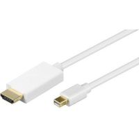 goobay cable adaptador de mini displayport a hdmi machomacho 2m blanco