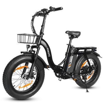 Bicicleta Eléctrica Eskute D202 - Motor 250w Batería 48v20.8ah 20x4 Frenos De Disco Mecánicos - Negro