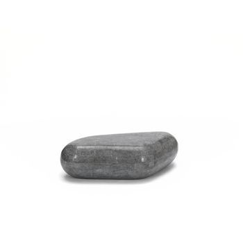 Mesa De Centro Sasso Mediana (52 X 98 X 27 H) En Piedra Fósil Gris
