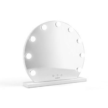 Espejo De Tocador Hollywood, 9 Bombillas Led, 3 Tonos De Luz, Intensidad Regulable, Control Táctil Innovagoods