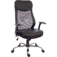 teknik curve 6912 mesh reclining executive chair - black black