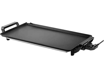 Plancha de asar - Ufesa Indiana 2500, 2500 W, Aluminio Fundido, 46 x 26 cm, Revestimiento Antiadherente Doble Capa, Negro