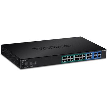 Conmutador TRENDnet TPE-1620WSF 20 Puertos Gigabit Web Smart PoE+