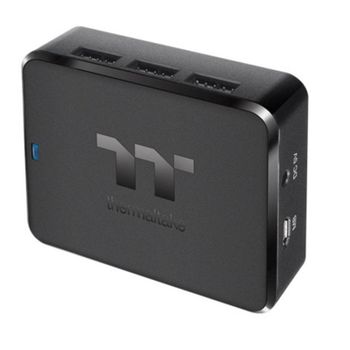 Hub Thermaltake 6 puertos USB 2.0 negro modelo H200 compacto