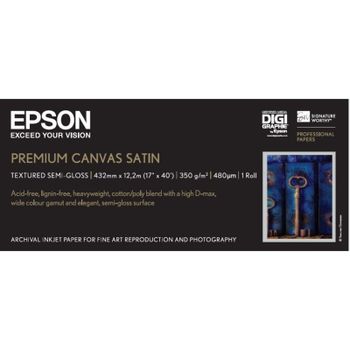 Papel Fotográfico Epson Premium Canvas Satin 17